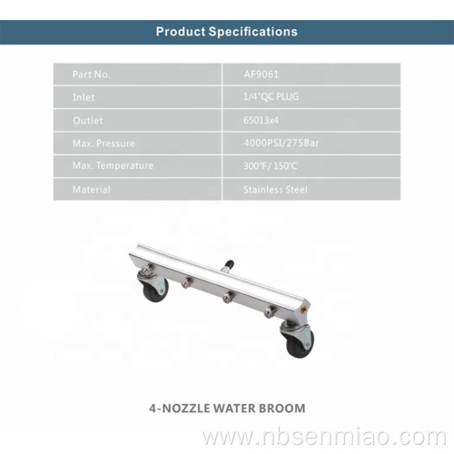 Jet Wash / Undercarriage Water Cleaning Broom